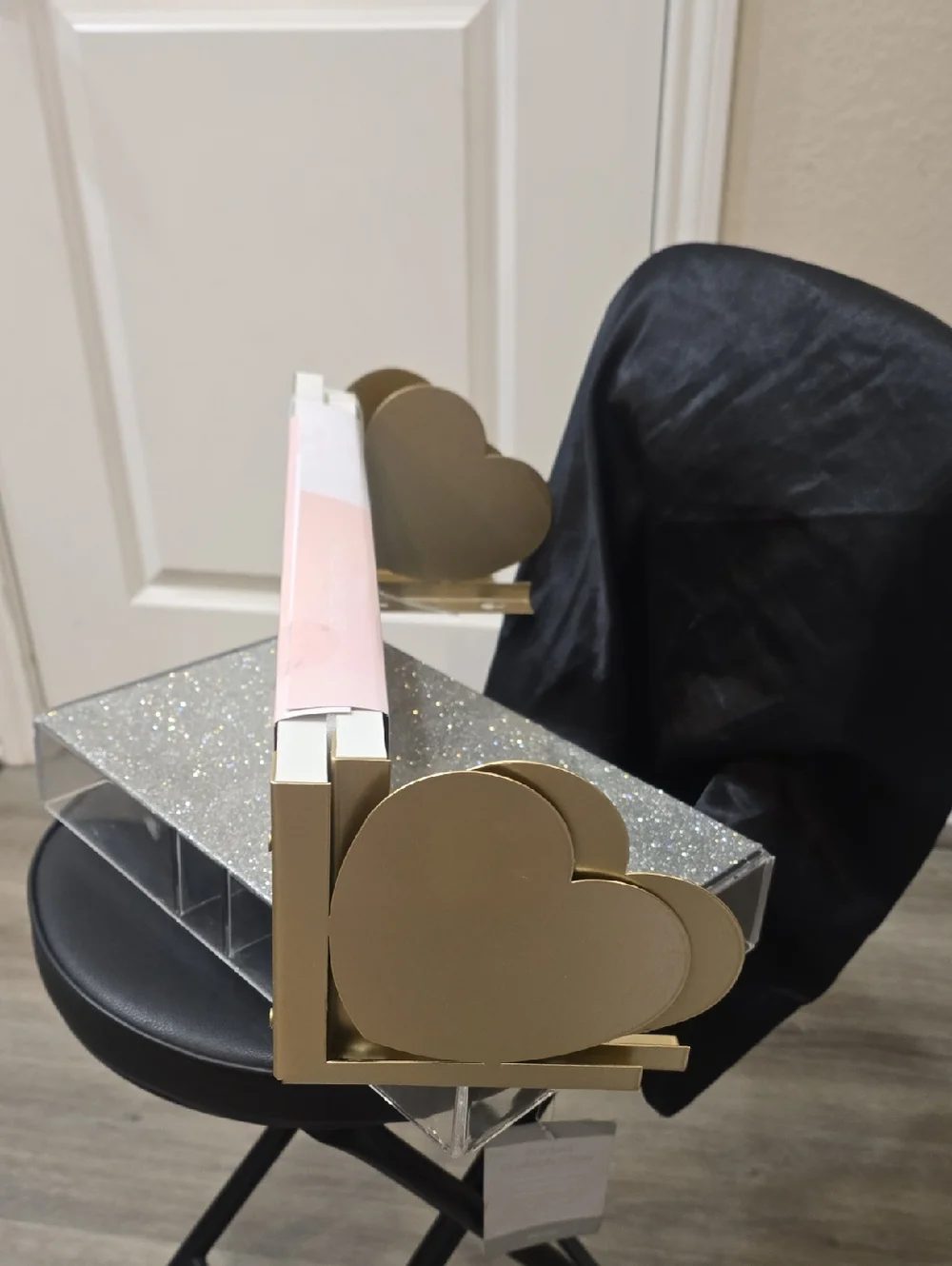 Nanette Lepore Set Of 2 Decorative Heart End Wall Shelves